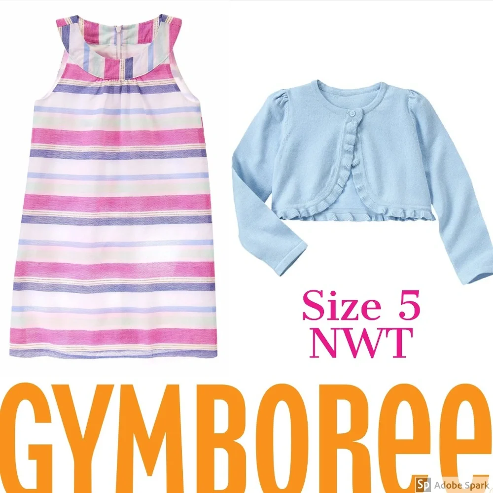 Gymboree Shift Dress Cardigan Sweater Lot 5 NWT